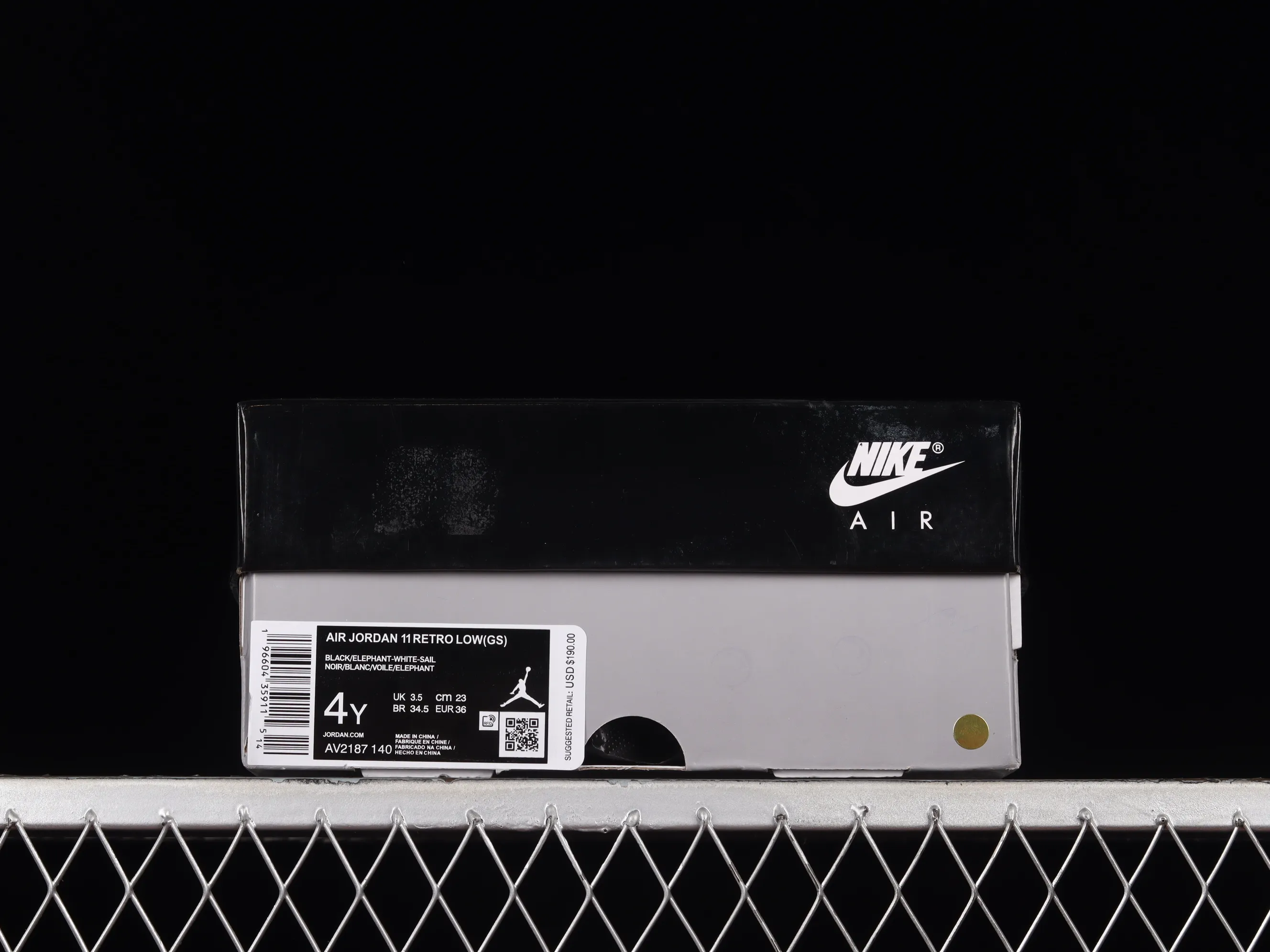 All categories Air Jordan Jordan series basketball shoes Air Jordan 11 Air Jordan AJ11 Low "Cement Grey" AJ11 Joe 11 cool gray 2.0 low-top basketball shoes AV2187-140